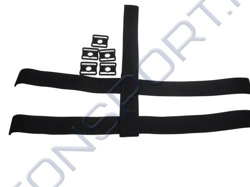 Ремкомплект для шлема вратаря NASH Goal Mask Harness (резинка-ремень пятиконечная + 5 клипс)